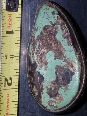 HUGE VINTAGE TURQUOISE RING STUNNING size 10.5